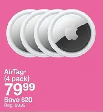 Target AirTag (4 pack) offer