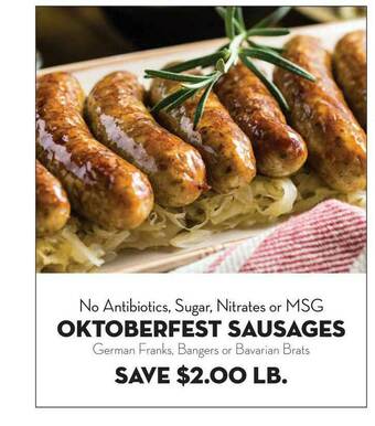 Bristol Farms Oktoberfest Sausages offer