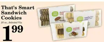 Harvest Foods That's Smart Sandwich Cookies offer