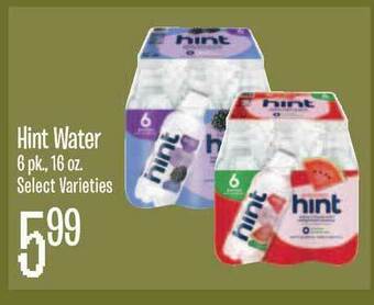Jewel-Osco Hint Water offer