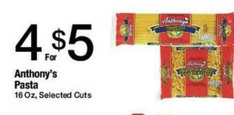 Jons International Anthony's Pasta offer