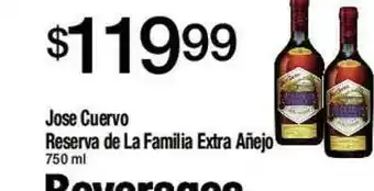 Jons International Jose Cuervo Reserva De La Familia Extra Añejo offer