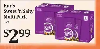 Rosauers Kar's Sweet 'n Salty Multi Pack offer