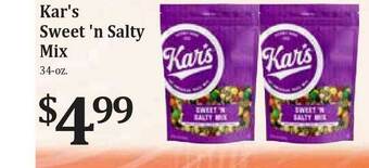 Rosauers Kar's Sweet 'n Salty Mix offer