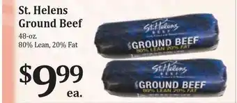 Rosauers St. Helens Ground Beef 80% Lean, 20% Fat offer