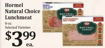Rosauers Hormel Natural Choice Lunchmeat offer