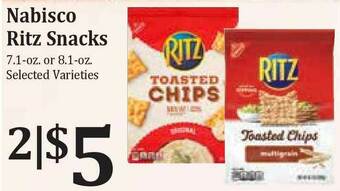Rosauers Nabisco Ritz Snacks offer