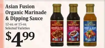 Rosauers Asian Fusion Organic Marinade & Dipping Sauce offer