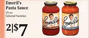 Rosauers Emeril's Pasta Sauce offer