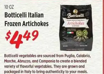 Rouses Botticelli Italian Frozen Artichokes offer
