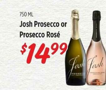 Rouses Josh Prosecco Or Prosecco Rosé offer