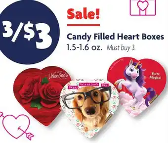 Family Dollar Candy Filled Heart Boxes offer