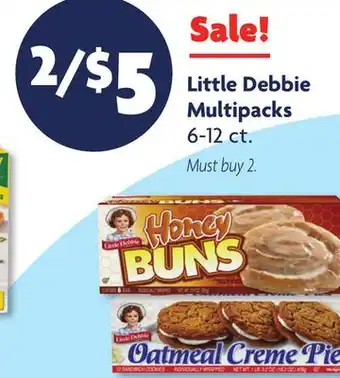 Family Dollar Little Debbie Multipacks offer