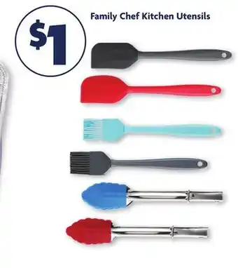 Family Dollar Family Chef Kitchen Utensils offer