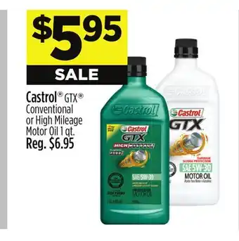 Dollar General Castrol GTX Conventional or High Mileage Motor Oil offer