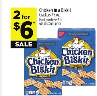 Dollar General Chicken in a Biskit Crackers offer
