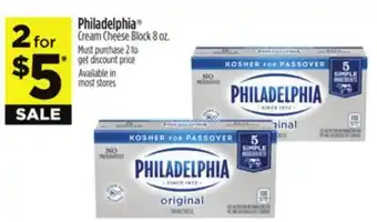Dollar General Philadelphia Cream Cheese Block offer