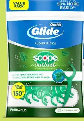 Target Oral-B Glide with Scope 150-ct. dental floss picks offer