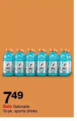 Target Gatorade 12-pk. sports drinks offer