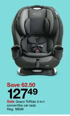 Target Graco TriRide 3-in-1 convertible car seat offer