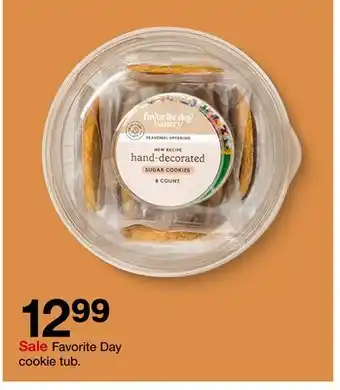 Target Favorite Day cookie tub offer