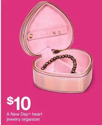 Target New Day heart jewelry organizer offer