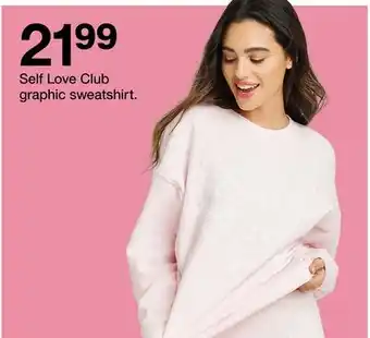 Target Self Love Club graphic sweatshirt offer