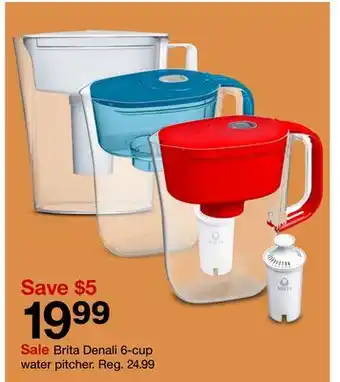 Target Brita Denali 6-cup water pitcher offer