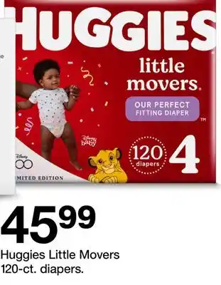 Target Huggies Little Movers 120-ct. diapers offer