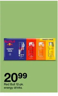 Target Red Bull 12-pk. energy drinks offer
