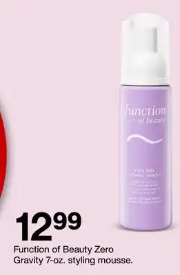Target Function of Beauty Zero Gravity 7-oz. styling mousse offer