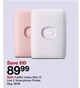 Target Fujifilm Instax Mini 12 Link 2 Smartphone Printer offer