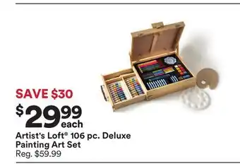 Michaels Artist's Loft 106 pc. Deluxe Painting Art Set offer