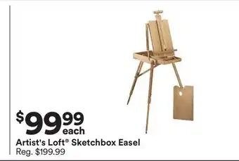 Michaels Artist's Loft Sketchbox Easel offer