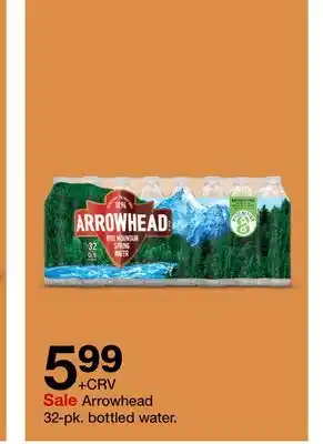 Target Arrowhead 32-pk. bottled water offer