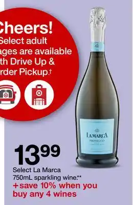 Target Select La Marca 750mL sparkling wine offer