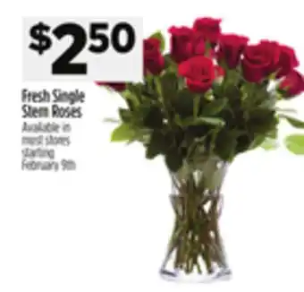 Dollar General Fresh Single Stem Roses offer