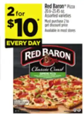 Dollar General Red Baron Pizza offer
