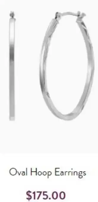 Oval Hoop Earrings