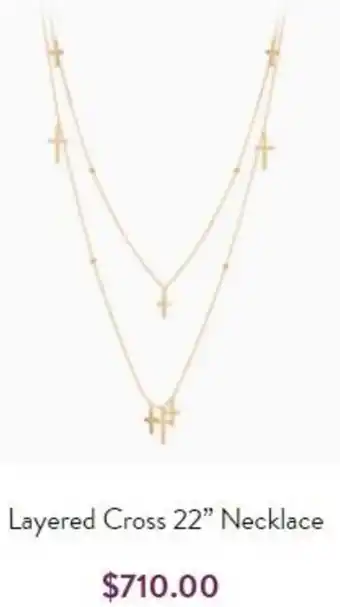 Littman Jewelers Layered Cross 22" Necklace offer
