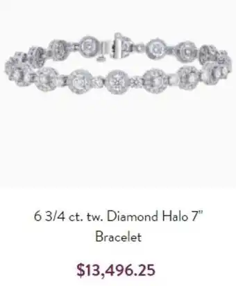 Littman Jewelers 6 3/4 Ct. Tw. Diamond Halo 7" Bracelet offer