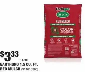 The Home Depot Earthgro 1.5 CU. Ft. Red Mulch offer
