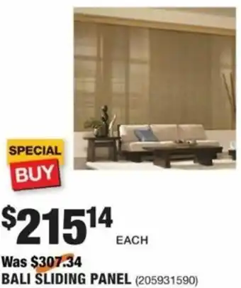 The Home Depot Bali Sliding Panel offer