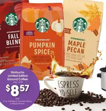Fry's Starbucks Limited Edition Ground Coffee offer