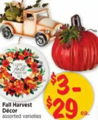 H-E-B Fall Harvest Décor offer