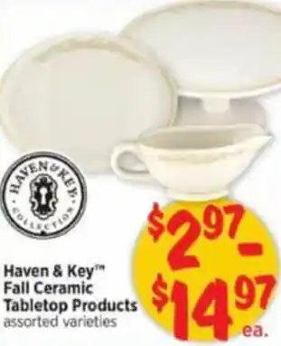 H-E-B Haven & Key Fall Ceramic Tabletop Products offer