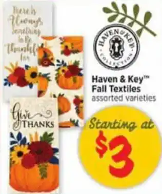 H-E-B Haven & Key Fall Textiles offer