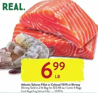 Fresh Thyme Atlantic Salmon Fillet Or Colossal 13/15 Ct. Shrimp offer