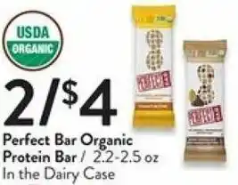 Fresh Thyme Perfect Bar Organic Protein Bar 2.2-2.5 oz offer