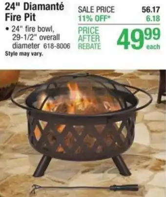Menards 24" Diamanté Fire Pit offer